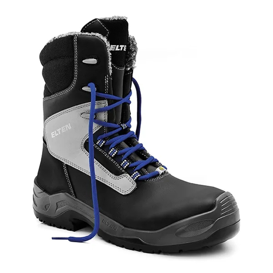 Elten Sicherheitswinterstiefel Jonte High ESD S3 CI in Schwarz/Grau Größe 46 - Bild 2