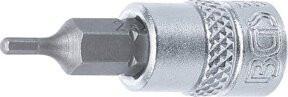BGS Bit-Einsatz 5153 Innensechskant 2 mm in Silber mit 6,3 mm 1/4 Zoll Innenvierkant-Antrieb - Bild 1