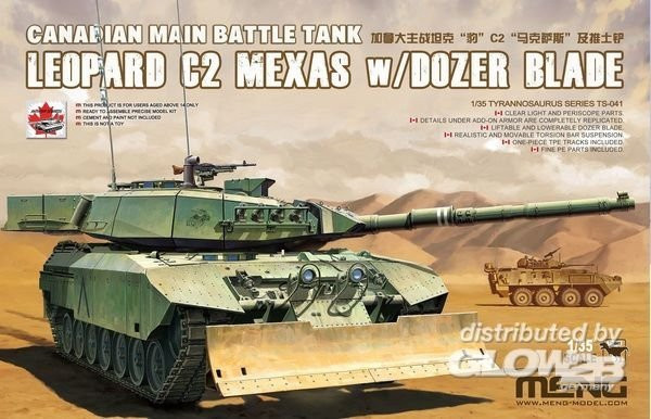MENG Models Canadian Main Battle Tank Leopard C2 MEXAS w/Dozer Blade, Fahrzeug, Grün, ab 14 Jahren - Bild 1