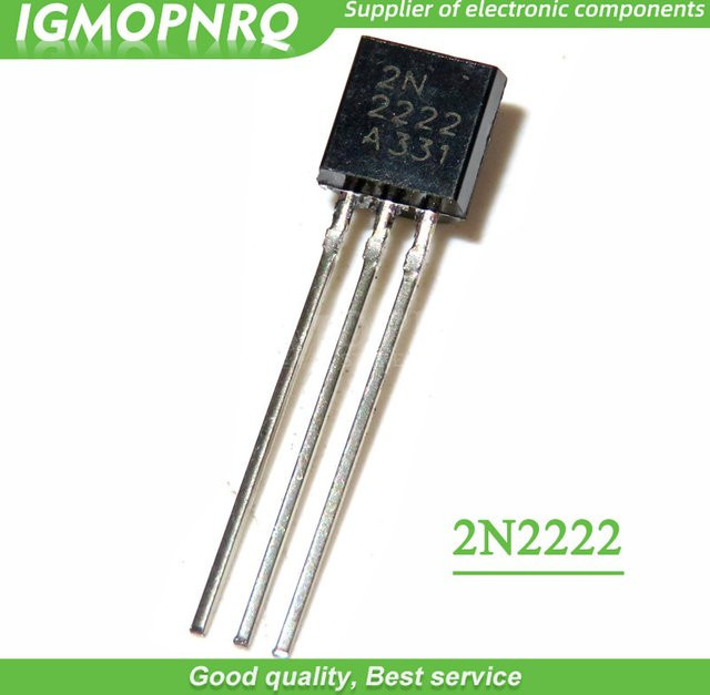 1000 Stück 2N2222 NPN Schalttransistoren TO-92, 40 V, 0,8 A, Schwarz - Bild 1