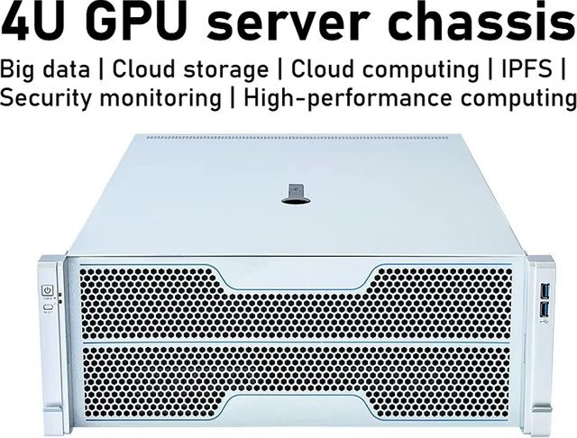 VBNM ATX Straight-through 4U Rackmount-Chassis in Silber für Hochleistungs-Computing, AI-Speicher und GPU-Server - Bild 1