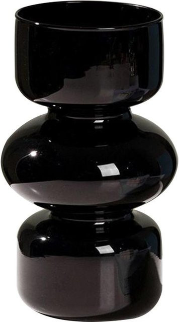 Hydroponische Glasvase von Bestbags im nordischen Stil, dekorative Tischvase für Blumen und Pflanzen, transparent und schwarz - Bild 1