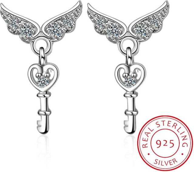 YIRAN Jewelry Ohrstecker 925 Silber, Zirkonia, Damen - Bild 1
