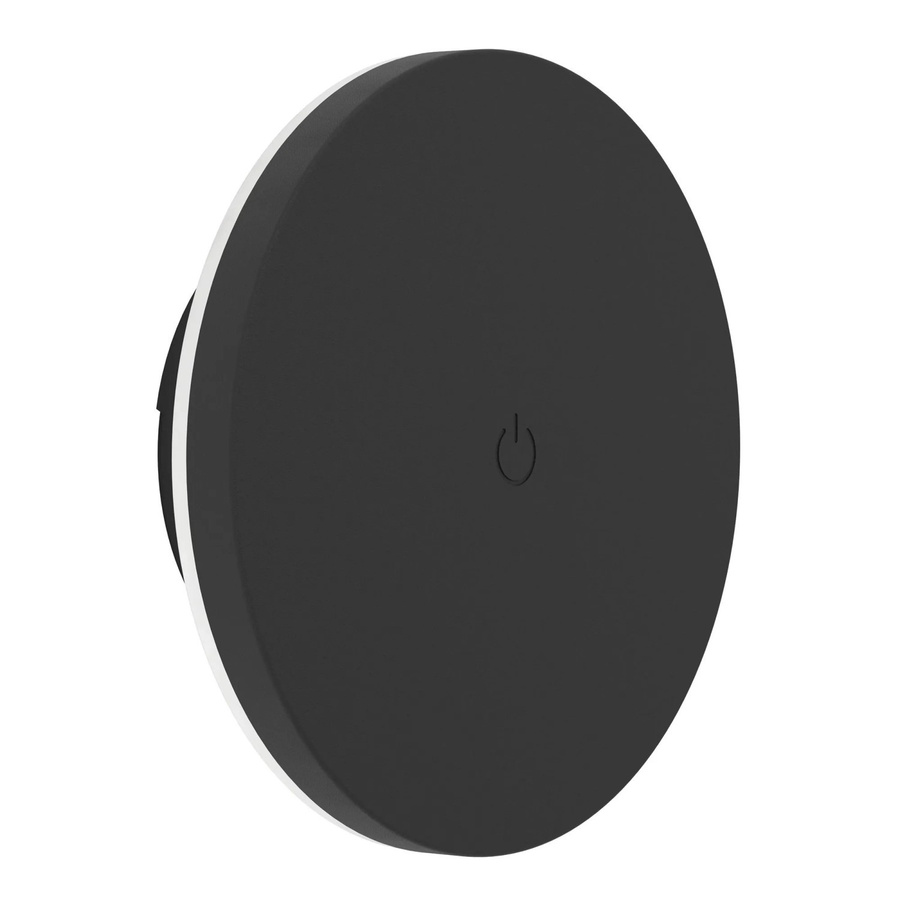 Eglo Außen-LED-Wandleuchte VALGIANO in Schwarz, rund, dimmbar mit Touch-Funktion, IP44 - Bild 2