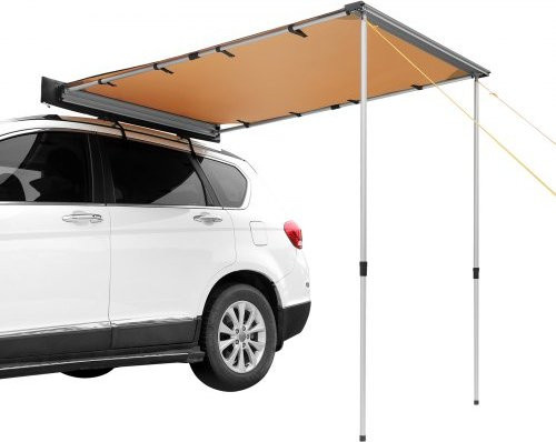 VEVOR Fahrzeugmarkise Orange, Schattenabdeckung für Auto und Camper, UV50+, B/H: 201 x 140 cm - Bild 1