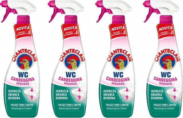Chante Clair Schiumattiva Candeggina Forza Igiene WC-Reiniger, 4 x 625 ml - Bild 1