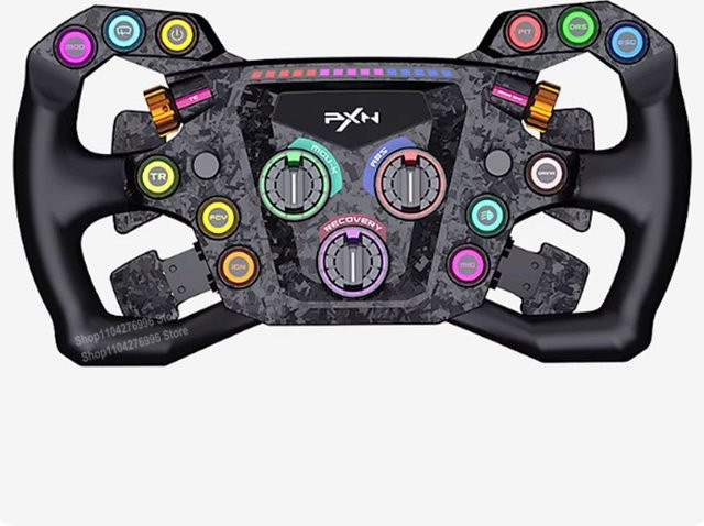 PXN GT ONE Gaming-Lenkrad mit anpassbaren Tasten und Carbon-Schaltwippen für Rennsimulatoren - Bild 1