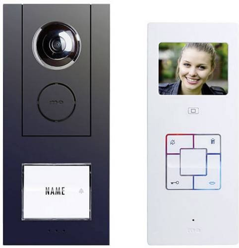 M-e modern-electronics Vistus VD ALU 6310A Video-Türsprechanlage Kabelgebunden Komplett-Set für ein Familienhaus in Anthrazit - Bild 1