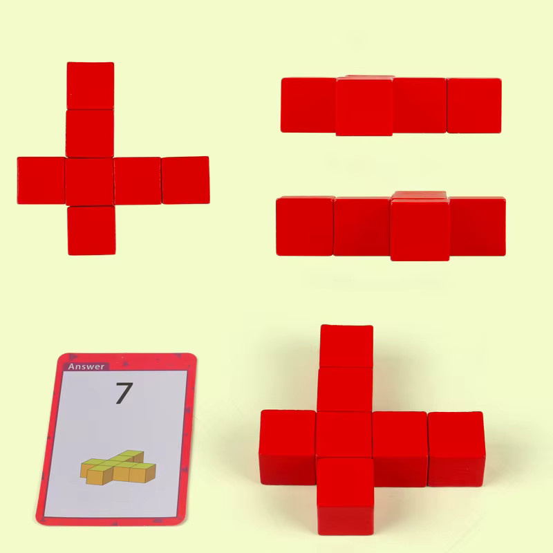 Tlewj Montessori Block Puzzle Regenbogen Lernspielzeug - Bild 2