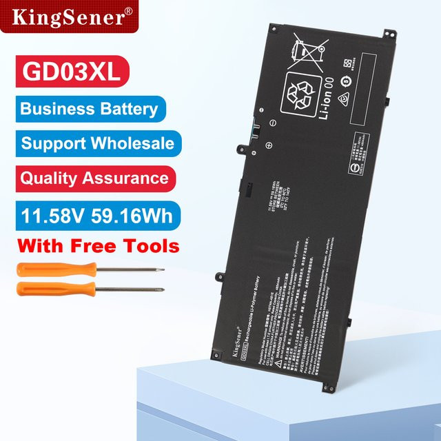 HP GD03XL Laptop-Akku 11,58 V 59,16 Wh Schwarz für HP Envy x360 2-in-1 14-FC 14-FA 14-fa0000 OmniBook X 14-fe0000 EliteBook Ultra G1q 14 - Bild 1