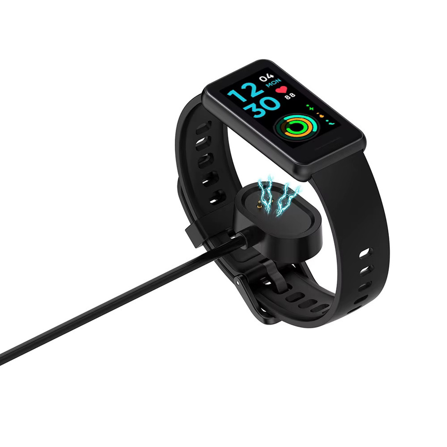 iHZCPRO Magnetisches Ladekabel für Realme Band 2 Smartwatch, RMW2010 Charging-Kabel mit Chip-Schutz, Schwarz - Bild 3
