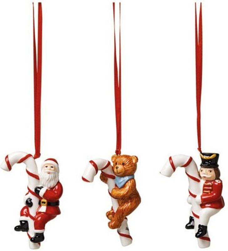 Villeroy & Boch Set 3 Keramik Zuckerstangen Ornamente Vintage Mehrfarbig - Bild 1