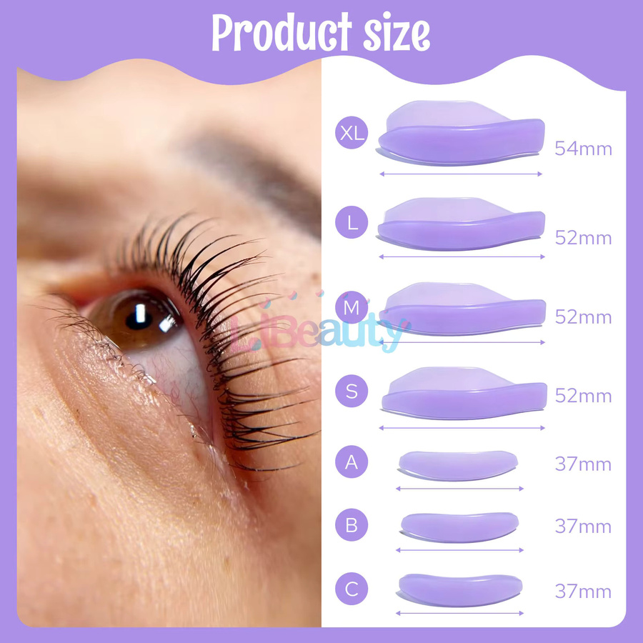 Libeauty 7 Paris Silikon Wimpern Dauerwelle Stangen, Unisex - Bild 3