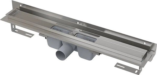 Alcadrain APZ4 Flexible Duschrinne aus Edelstahl in Silber, B/T/H: 750 x 20,5 x 16,0 cm - Bild 1