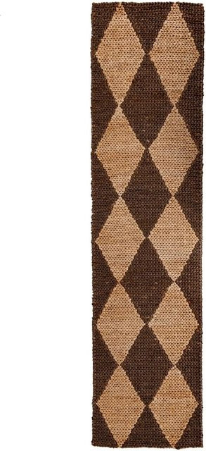 Flair Rugs Kurzflorteppich Effie Jute Braun B: 60 cm, L: 230 cm - Bild 1