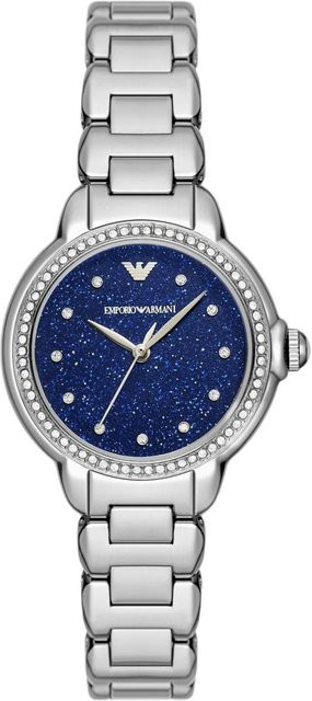 Emporio Armani Armbanduhr, Quarz, Edelstahl, 32 mm, Blau, Damen - Bild 1