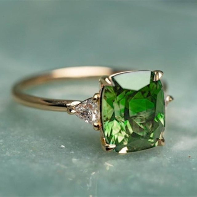 Yiran Jewelry Ringe, Messing, Gold, Zirkonia, Damen - Bild 1