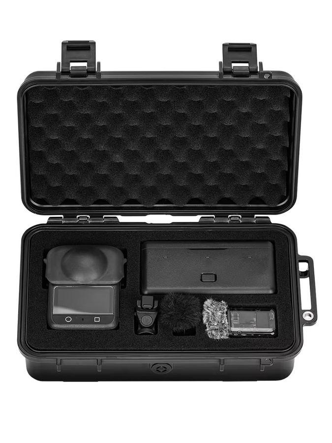 BRDRC Hartschalenkoffer für DJI Osmo 360, wasserdichte Aufbewahrungstasche in Schwarz - Bild 5