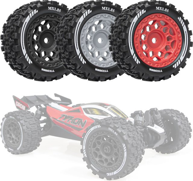 AJRC Radreifen, 1:18, Schwarz, Gummi, Zubehör - Bild 1