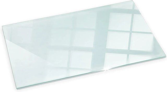 Tulup Kamin Glasplatte Bodenplatte aus Glas Transparent B/T: 140 x 70 cm - Bild 1