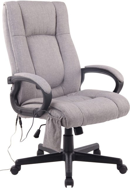 TPFLiving Bürostuhl Sportino Executive Chair aus Stoff mit Massagefunktion in Grau, B/T/H: 70 x 66 x 116 cm - Bild 1