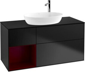 V&B Waschtischunterschrank Finion mit Wandbeleuchtung, Breite: 120 cm, Tiefe: 50,1 cm, Höhe: 50,1 cm, lackiert - Bild 1