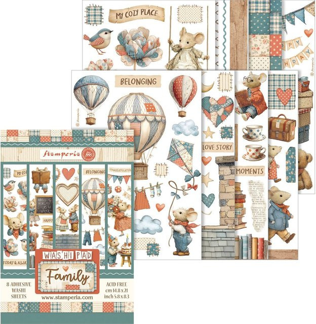 Stamperia Junk Journal Book Family in Multicolor - Bild 1