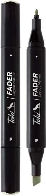 Toki Marker Fader mit 66 Farben und Keilspitze in Olivine - Bild 1