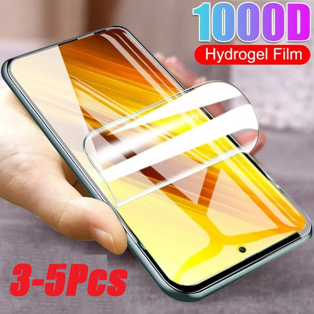 3-5 Stück Hydrogel Displayschutzfolien für Xiaomi Redmi Note 13 Pro Plus, Note 13 4G, Note 13R Pro 5G und Redmi 13C 4G, transparent - Bild 1