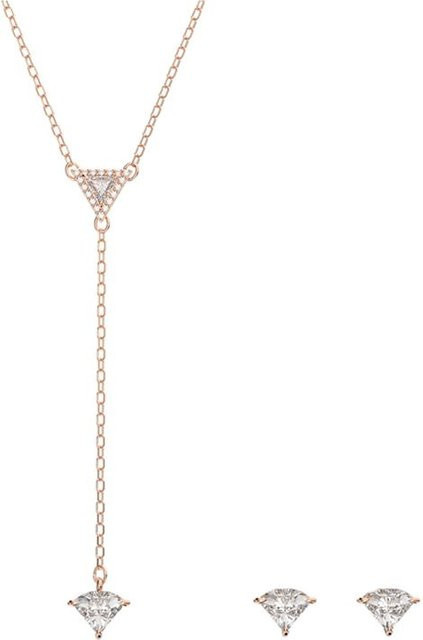 Swarovski Halskette Damen, Bicolor, Roségold, Kristall - Bild 1