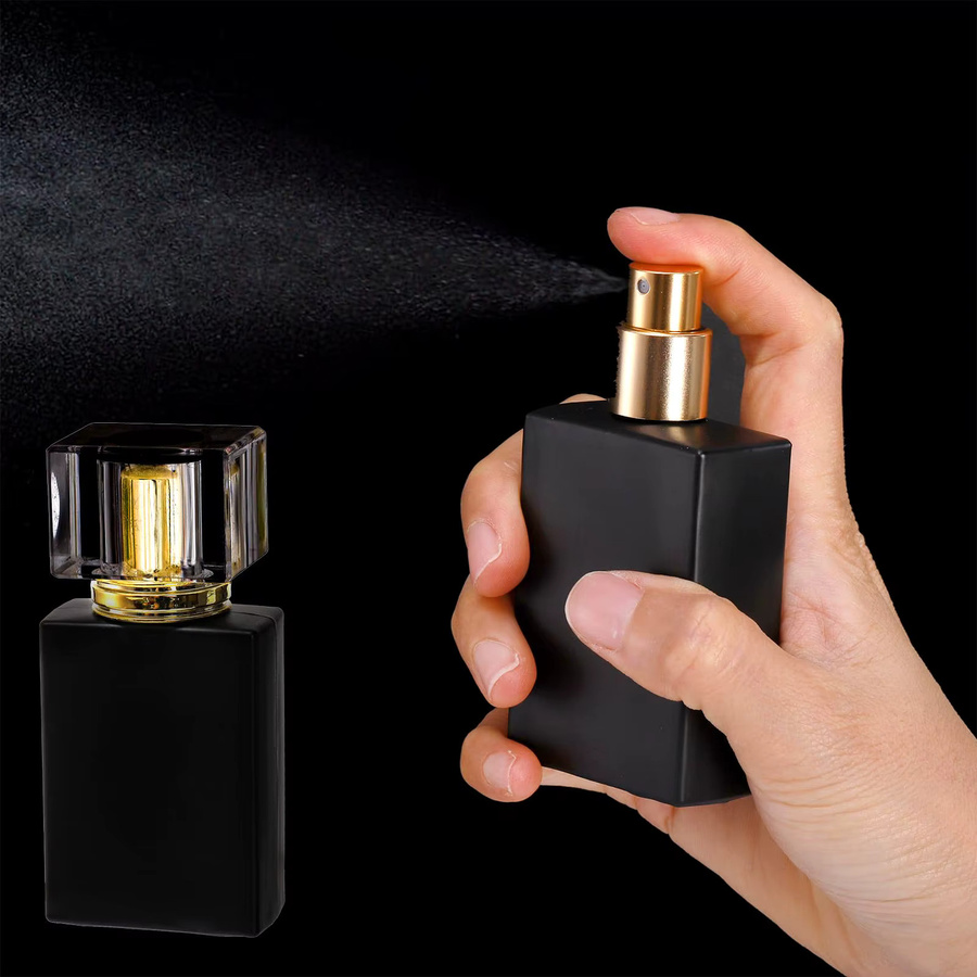 MUB Parfümflaschen Set, 8-teilig, schwarz, Glas, 30 ml, Unisex - Bild 4