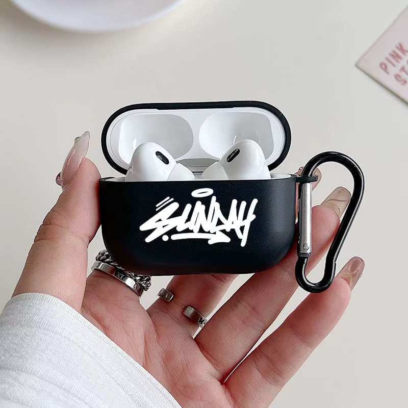 Graffiti Design Kopfhörerhülle für Apple AirPods Pro 2/3 und AirPods 1/2/3/4 in Schwarz - Bild 2