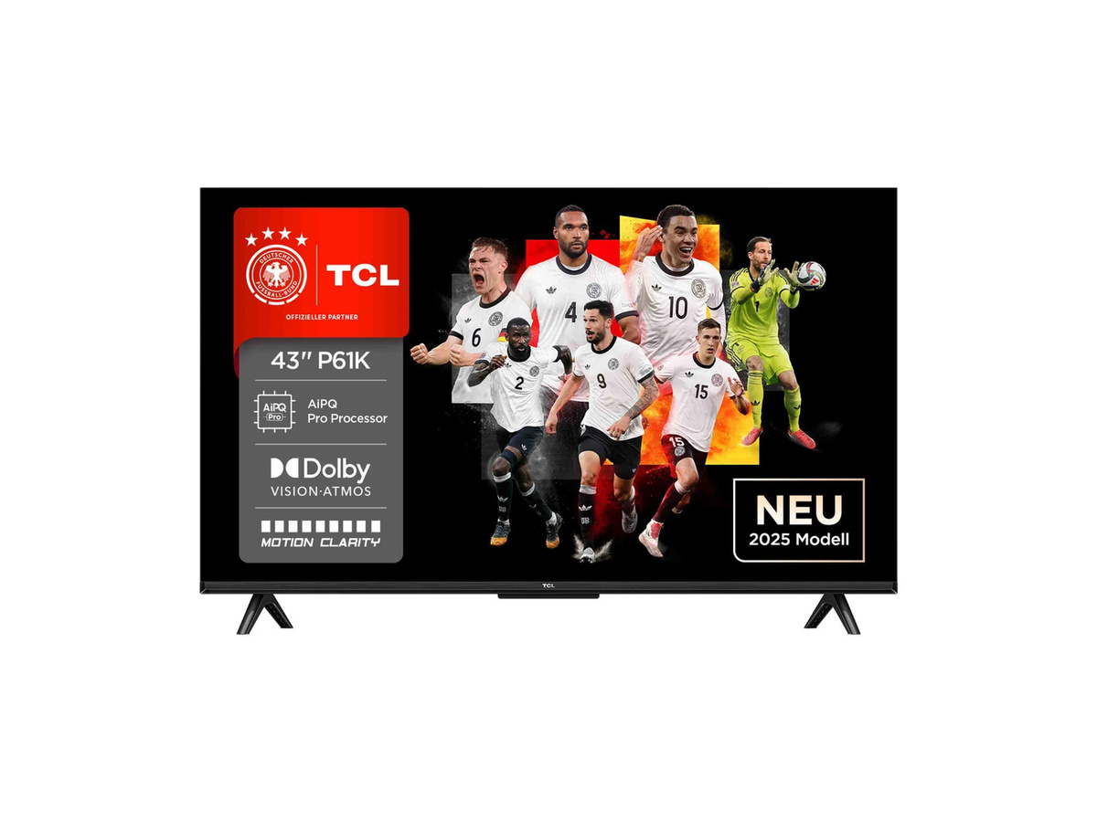 TCL 43 Zoll UHD Smart TV 43P61K in Schwarz - Bild 3