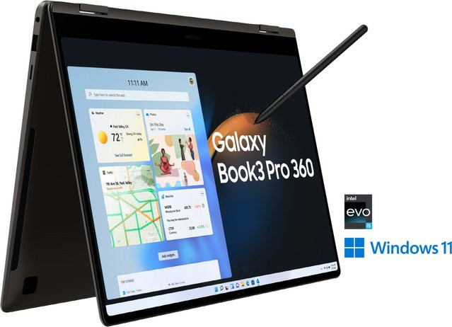 Samsung Galaxy Book3 Pro 360 2 in 1 Convertible-Notebook 40,62 cm (16") Intel Graphite Grey - Bild 1