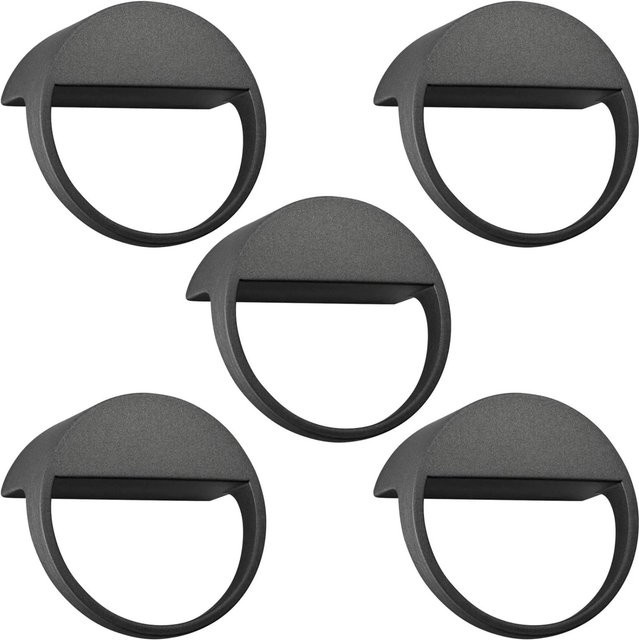 SO-TECH Möbelgriffe ZEN BA Set aus Zinkdruckguss, 5 Stück, Anthrazit Matt, Durchmesser: 32 mm, Höhe: 59 mm - Bild 1