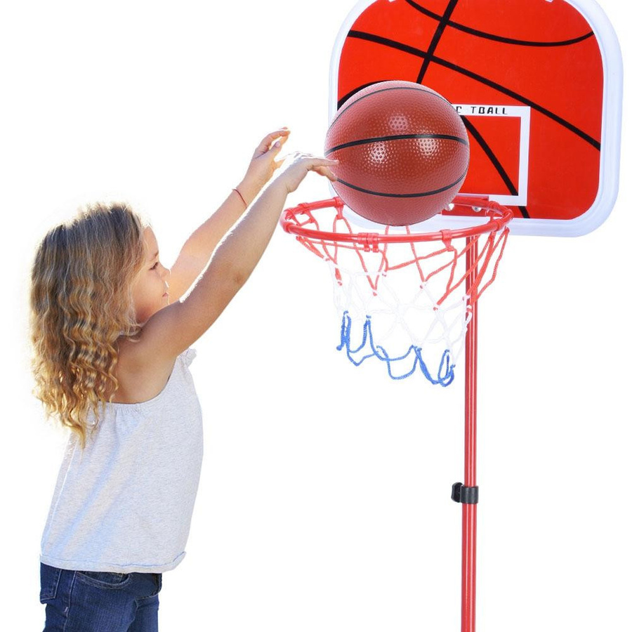 TOMTOP JMS Basketball-Ständersystem Korb-Rückwandnetz-Set rot - Bild 4