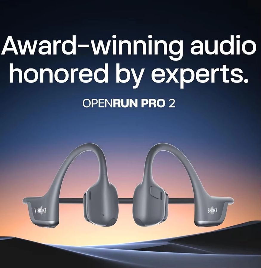 Shokz OpenRun Pro 2 S820/S821 Sport-Kopfhörer Open-Ear-Ohrhörer mit Bluetooth 5.3, Geräuschunterdrückung und Mikrofon, IP55 wasserdicht, Orange - Bild 4