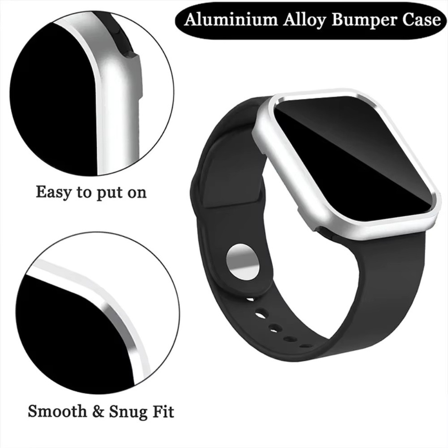 DLIBAND Uhrenzubehör Metallgehäuse für Apple Watch, Unisex - Bild 2