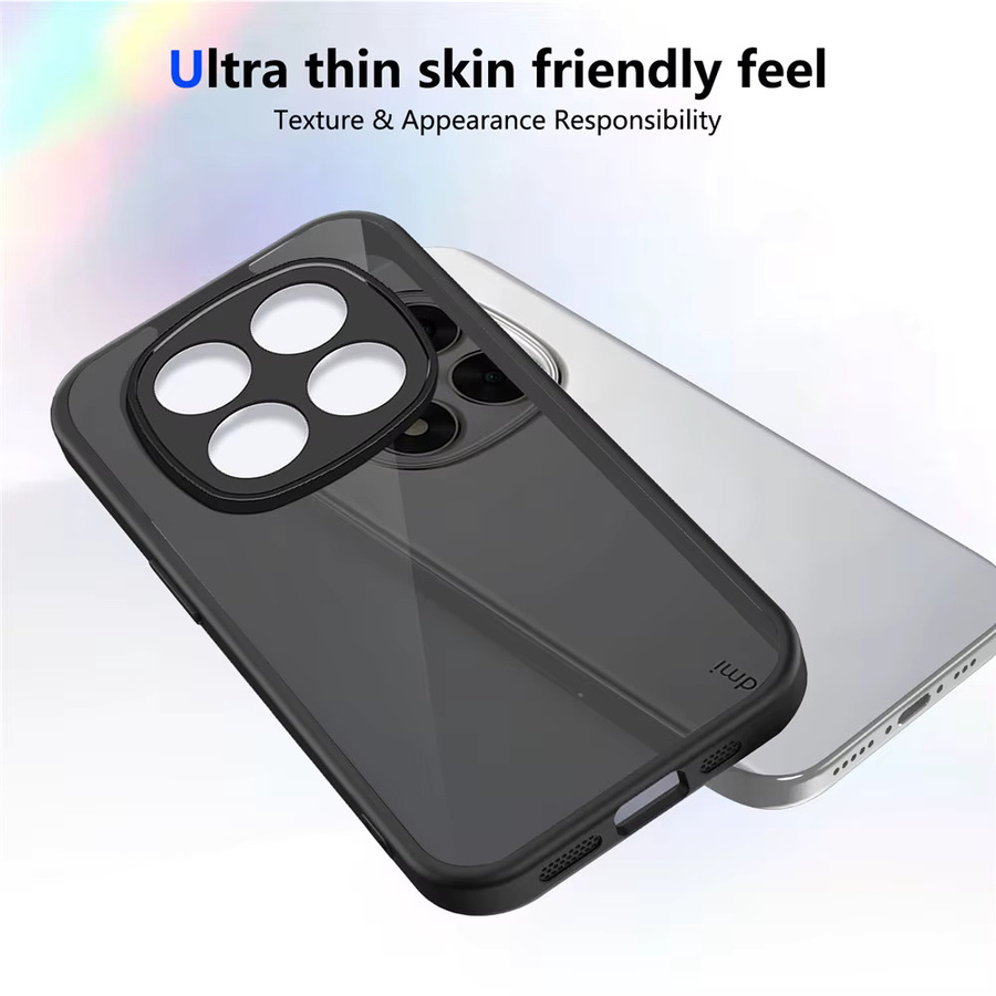 Xiaomi Redmi Note 15 Pro und Redmi Note 14 Pro Plus Handyhülle Luxus Matt Stoßfest Schwarz - Bild 2