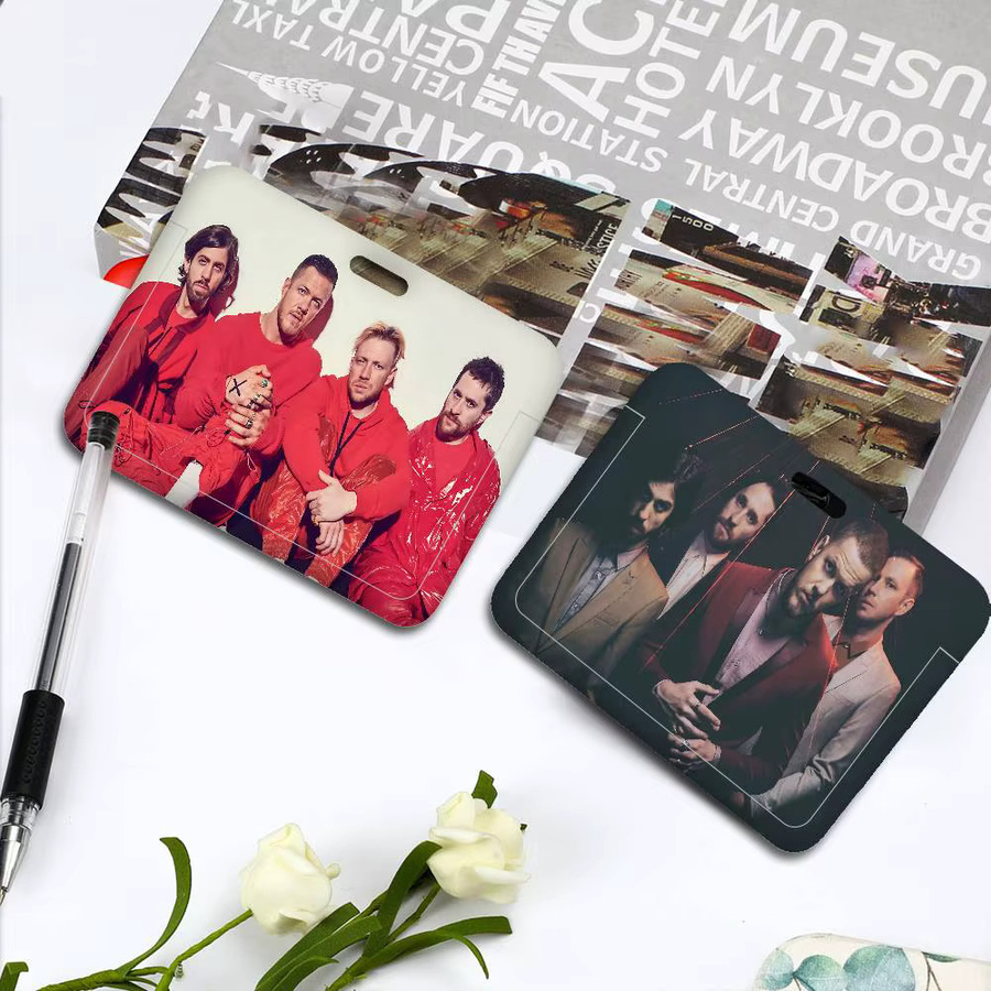 I-Imagine D-Dragons Ausweishüllen mit langem Schlüsselband in Multicolour aus Kunststoff für Mitarbeiter, Kreditkarten und Krankenschwestern - Bild 2