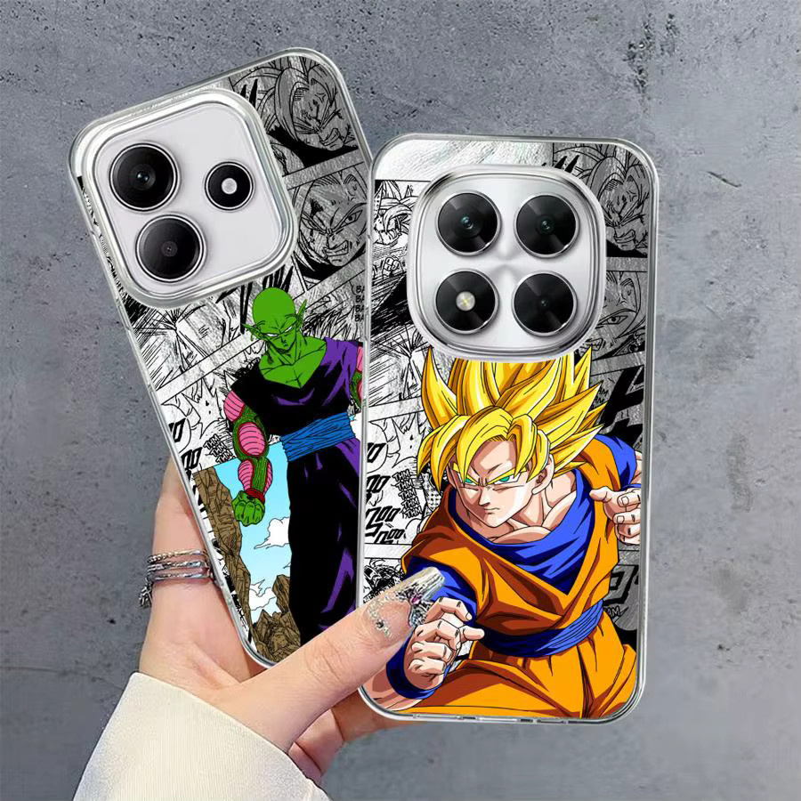 Schwarze Softshell-Hülle mit Dragon Ball Goku Design für Xiaomi Redmi Note 12S 13 14 Pro Plus 11 12 Pro 14S 11S - Bild 1