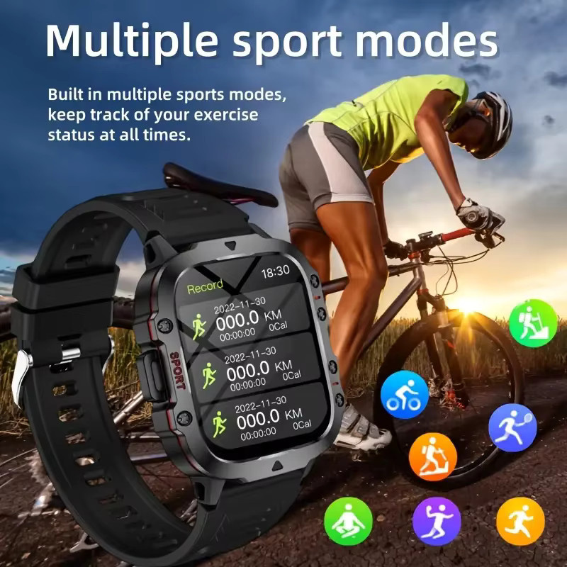 BOALZETD Smartwatch, Schwarz, Herren - Bild 3