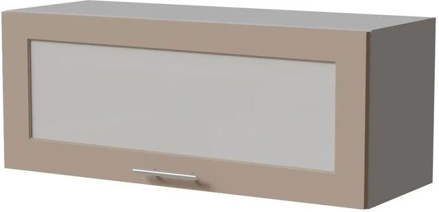 Feldmann-Wohnen Klapphängeschrank Brerra W4BS/90 WKF in Graubeige Matt, B/T/H: 90 x 32,5 x 36 cm - Bild 1