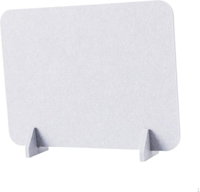 Freistehende akustische Schreibtisch-Trennwand von craftDIY in Grau mit Stützfüßen - Bild 1