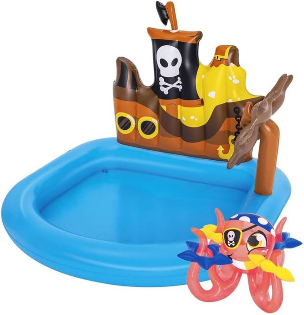 Bestway Playcenter Ships Ahoy Piraten Planschbecken Blau B/T/H: 140 x 130 x 104 cm - Bild 1