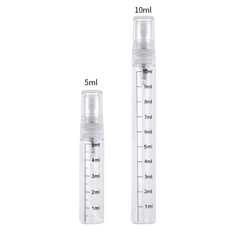 MUB Parfümflasche aus Glas, 5/10 ml, 50 Stück, transparent, mit Graduierung - Bild 2