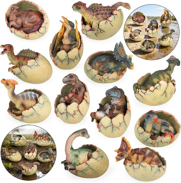 Oenux Dinosaurier-Welpen T-Rex Saichania Spinosaurus Velociraptor Pterosaurier, Modellkollektion, Kinderspielzeug - Bild 1