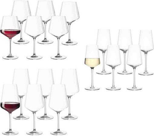 Leonardo Puccini Wein- und Sektgläser Set, 18er Set, transparent