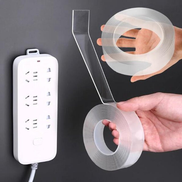 10 Stück transparentes, schimmelresistentes Dichtungsband aus Nano-Klebeband für Waschbecken und Bad, 5 Meter - Bild 1