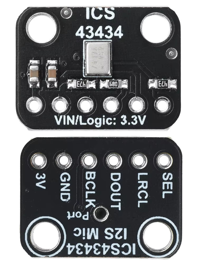 diymore ICS-43434 I2S MEMS Mikrofonmodul Breakout mit Tiefpass-Minifilter in Schwarz für intelligente Sprachgeräte und Aufzeichnungssysteme - Bild 5